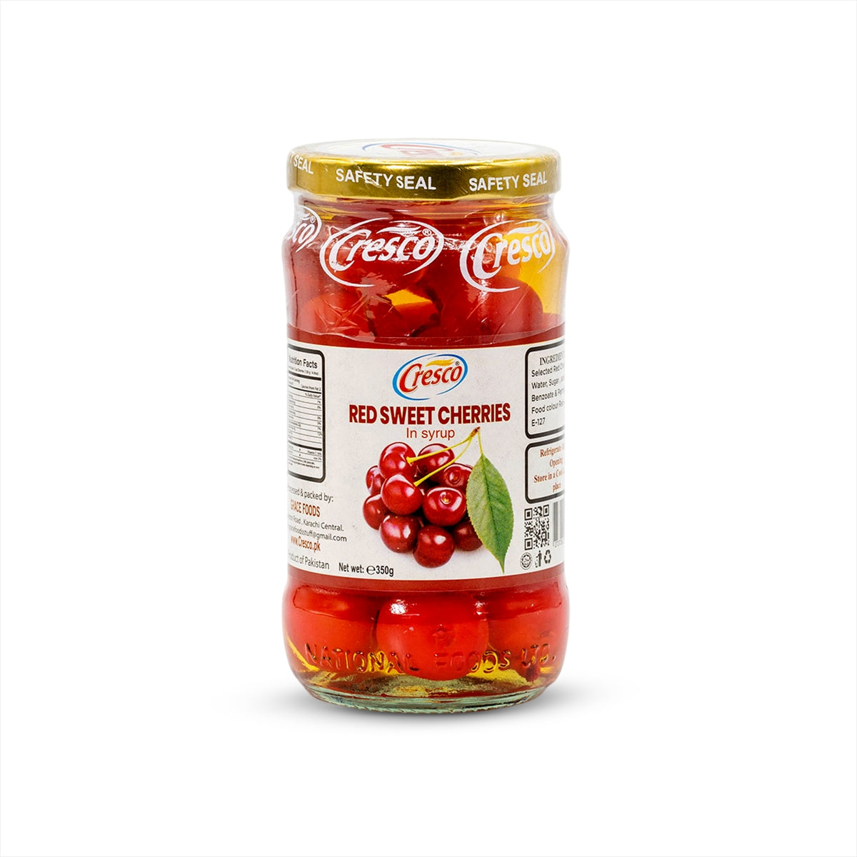 CRESCO RED SWEET CHERRIES (IN SYRUP)