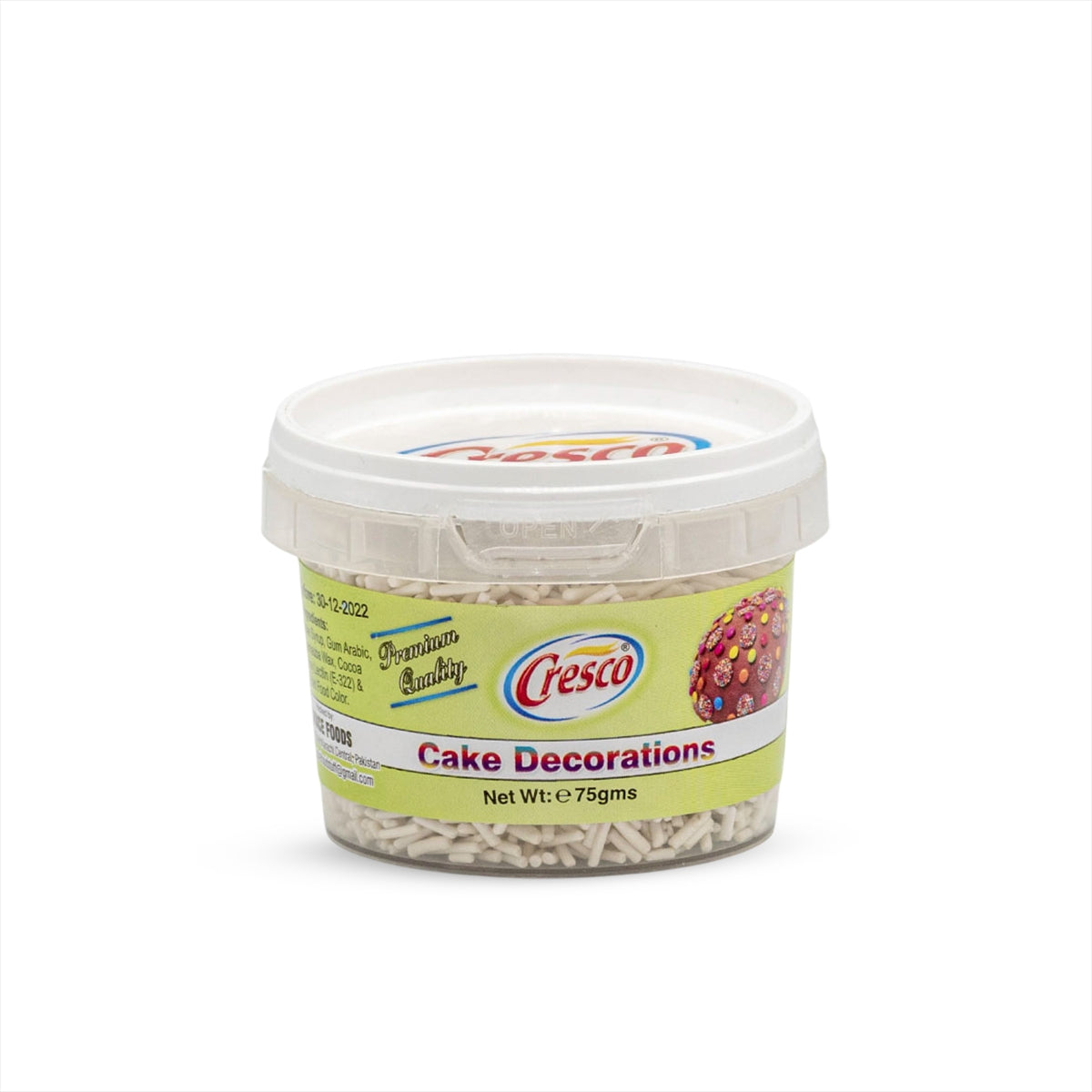 CRESCO EDIBLE WHITE SPRINKLE